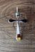 Zuni Indian Sterling Silver Inlay Cross Pendant by  Lynette Bowannie.