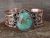 Navajo Indian Copper & Turquoise Bracelet by Jackie Cleveland