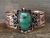 Navajo Indian Copper & Turquoise Bracelet by Jackie Cleveland