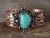 Navajo Indian Copper & Turquoise Bracelet by Jackie Cleveland