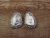 Navajo Sterling Silver & White Buffalo Turquoise Post Earrings - McCarthy