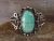 Navajo Indian Nickel Silver Turquoise Cuff Bracelet by Jackie Cleveland