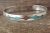 Native Indian Sterling Silver Turquoise Chip Inlay Bracelet by Joleen Yazzie