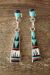 Zuni Indian Jewelry Sterling Silver Inlay Post Earrings - RB