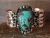 Navajo Indian Copper & Turquoise Bracelet by Jackie Cleveland