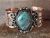 Navajo Indian Copper & Turquoise Bracelet by Jackie Cleveland