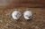 Native American Sterling Silver White Howlite Post Earrings 