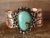 Navajo Indian Copper & Turquoise Bracelet by Jackie Cleveland