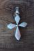 Zuni Sterling Silver Opal Cross Pendant - Jonathan Shack 