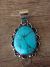 Native American Nickel Silver and Turquoise Pendant Jackie Cleveland