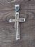 Native American Indian Sterling Silver 14K Gold Fill Cross Pendant by Bruce Morgan