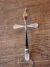 Zuni Indian Sterling Silver Inlay Cross Pendant by  Lynette Bowannie.