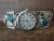 Navajo Indian Jewelry Sterling Silver Turquoise Watch - Thomas Yazzie