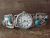 Navajo Indian Sterling Silver Turquoise Watch Signed T. Yazzie