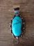 Native American Nickel Silver Turquoise Pendant Jackie Cleveland