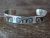 Native Indian Sterling Silver Turquoise Chip Inlay Bracelet by Ray Begay