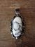 Native American Nickel Silver White Howlite Pendant Jackie Cleveland