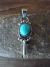 Navajo Indian Sterling Silver Turquoise Squash Blossom Pendant - Kee J