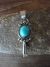 Navajo Indian Sterling Silver Turquoise Squash Blossom Pendant - Kee J