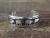 Navajo Indian Sterling Silver Bear Bracelet Signed by T & R Singer