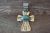 Native American Jewelry Nickel Silver Turquoise Cross Pendant by Jackie Cleveland!