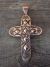 Navajo Indian Copper Cross Pendant by Laura Willie! Hand Stamped!