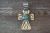 Native American Jewelry Nickel Silver Turquoise Cross Pendant by Jackie Cleveland!