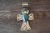 Native American Jewelry Nickel Silver Turquoise Cross Pendant by Jackie Cleveland!