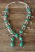 Navajo Jewelry Turquoise Squash Blossom Necklace by Jackie Cleveland