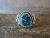 Navajo Indian Sterling Silver Turquoise Ring by Begay - Size 10