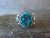 Navajo Indian Sterling Silver Turquoise Ring by Begay - Size 10