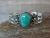 Navajo Indian Nickel Silver & Turquoise Bracelet by Cleveland