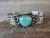 Navajo Indian Nickel Silver & Turquoise Bracelet by Cleveland