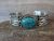 Navajo Indian Nickel Silver & Turquoise Bracelet by Cleveland