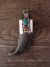 Navajo Indian Sterling Silver Turquoise & Coral Faux Claw Pendant!