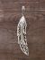 Navajo Sterling Silver Feather Pendant - T&R Singer