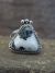 Navajo Sterling Silver & White Buffalo Turquoise Ring by Gordon - Size 7