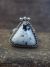 Navajo Sterling Silver & White Buffalo Turquoise Ring by Gordon - Size 7.5