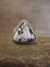 Navajo Sterling Silver & White Buffalo Turquoise Ring by Gordon - Size 6