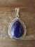 Native American Sterling Silver Lapis Pendant - Samuel Yellowhair