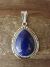 Native American Sterling Silver Lapis Pendant - Samuel Yellowhair