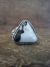 Navajo Sterling Silver & White Buffalo Turquoise Ring by Gordon - Size 8.5