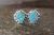 Zuni Sterling Silver Pink Opal Stud Earrings!