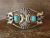 Navajo Indian Sterling Silver Turquoise Bracelet by Annie Spencer