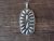 Navajo Sterling Silver Concho Pendant Signed by Charles Johnson