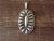 Navajo Sterling Silver Concho Pendant Signed by Charles Johnson