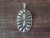 Navajo Sterling Silver Concho Pendant Signed by Charles Johnson