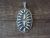 Navajo Sterling Silver Concho Pendant Signed by Charles Johnson