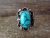 Navajo Indian Jewelry Nickel Silver Turquoise Ring Size 9 - J. Cleveland