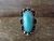 Navajo Indian Jewelry Nickel Silver Turquoise Ring Size 9 - J. Cleveland